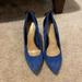 Jessica Simpson Shoes | Jessica Simpson Suede/Leather Heels | Color: Black/Blue | Size: 7.5