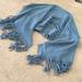 Free People Accessories | Free People/“Sky Blue”Wgold Flicks-Very Large Scarf/Shawl | Color: Blue | Size: Os