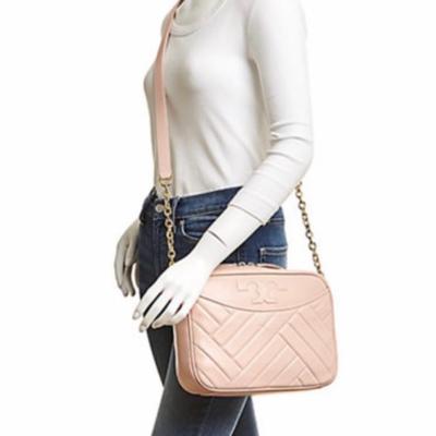 Tory Burch Bags | Tory Burch Pink Camera Bag Crossbody Leather Alexa Nwt | Color: Pink | Size: Os