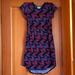 Lularoe Dresses | Lularoe Mae Dress | Color: Blue/Purple | Size: 12g