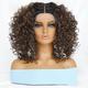 16" Kinky Curly Synthetic Lace Front Wig Black Blonde Wigs For Women Glueless Female Heat Resistant Natural Hair