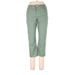 Nine West Jeans - Mid/Reg Rise Straight Leg Boyfriend: Green Bottoms - Women's Size 10 - Sandwash