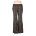 INC International Concepts Dress Pants - High Rise Boot Cut Trouser: Brown Bottoms - Women's Size 10