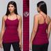 Lululemon Athletica Tops | Lululemon Power Y *Luon Stripe Bumble Berry Tank | Color: Red/Tan | Size: 8