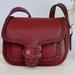 Coach Bags | Coach Tabby Braided Trim Polished Pebble Leather Messenger 19, Wine. | Color: Brown | Size: Os