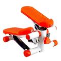 Mini Stepper, Stepping Machine Household Silent Twist Fitness Equipment with Resistance Bands, Suitable for Living Room, Office, Gym (Black) beautiful scenery (Orange)