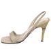 Gucci Shoes | Gucci Vintage Beige Bamboo High Heel Leather Slingback Sandals Size 8 | Color: Cream/Tan | Size: 8