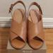 Madewell Shoes | Madewell Crisscross High-Heel Leather Sandals In Desert Camel Nwot - Size 8 | Color: Tan | Size: 8