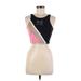 P.E Nation X H&M Active Tank Top: Pink Color Block Activewear - Women's Size Medium