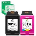 COLORETTO 901XL Printer Ink Cartridge Black and Colour Replacement for HP 901 XL Compatible with Officejet J4624 4500 g510a J4500 J4524 J4540 J4560 J4580 J4600 J4550 J4660 J4680C High Yield combo pack