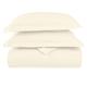 Pizuna Royalé Luxurious Pure Cotton New Ivory Super King Size Duvet Cover 260x220, 1000 Thread Count 100% Long Staple Cotton Sateen Super King Duvet Cover with Button Closure (Thick Duvet Cover)