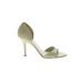 Aldo Heels: Slip On Stilleto Chic Ivory Print Shoes - Women's Size 37 - Open Toe