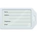 BRADY PEOPLE ID Rigid Plastic Luggage Tag Holder (100-Pack, White) 1840-6208