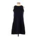 Madewell Casual Dress - Shift High Neck Sleeveless: Black Solid Dresses - Women's Size 2X-Small