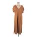 H&M L.O.G.G. Casual Dress - Maxi: Brown Solid Dresses - Women's Size Medium