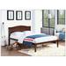 Home Full Size Bed, Wood Platform Bed Frame w/ Headboard Wood in Brown | 35.9 H x 56.5 W x 77.2 D in | Wayfair AD-W1998121951