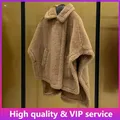 Top Quality Max Coat for Women 80%Wool 20%Camel Hair Coat Winter Short Teddy Cape Women's Coat and