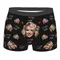 Amo mia moglie Foto personalizzata per il viso personalizzata Intimo da uomo Boxer Mutandine Mutande morbide per San Valentino maschile