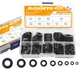 JUIDINTO 465 pezzi Kit rondelle piatte in plastica nylon M2 M2.5 M3 M4 M5 M6 M8 M10 M12 Kit assortimento rondelle piatte bianche nere per viti