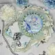 Japanese Blue Ribbon Badge Rosette ，Ita Bags Accessories，Miya Ita Bag Decoration， Lolita Bag Anime