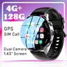 4G NET NEW A3 Global Android Smartwatch Men Dual HD Camera Full Touch Screen HeartRate IP67