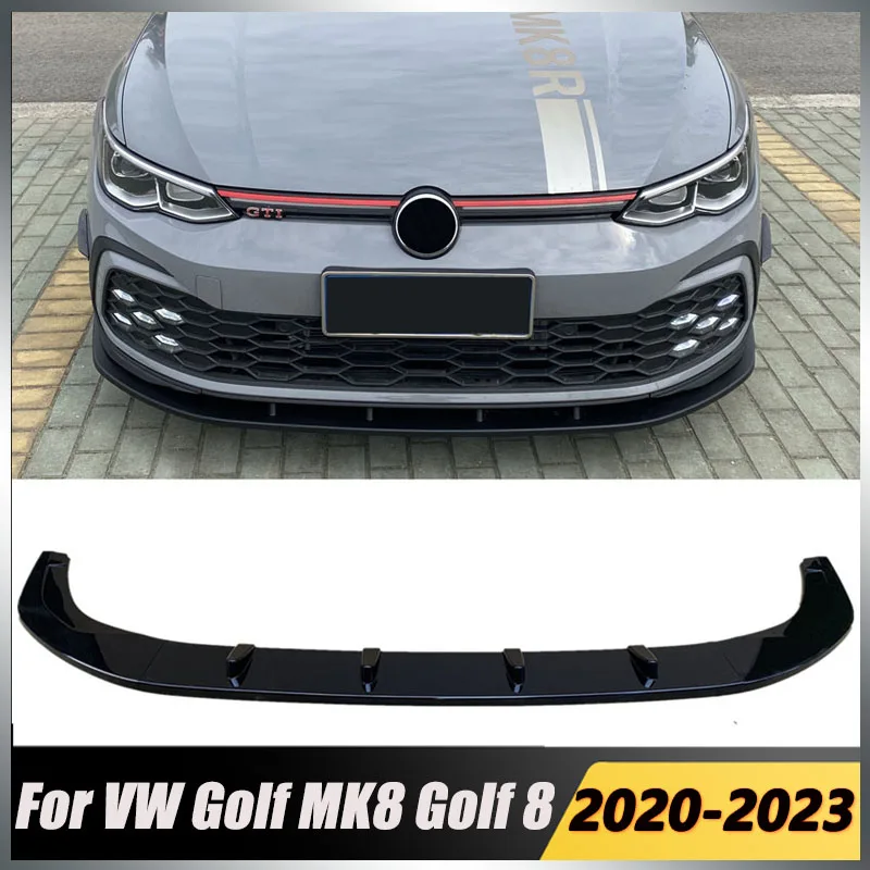 Per Volkswagen Golf MK8 Golf 8 GTI GTD GTE R-Line 2020 2021 2022 2023 Spoiler Anteriore Stile Maxton, Splitter e Finiture per Paraurti