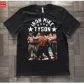 Funny Black Vs Police Confrontation Men's T-Shirt Iron Mike Tyson Anniversary Cotton O-Neck Short