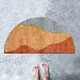 Semicircle Geometry Nordic Door Mat Non-Slip Soft Bath mat Entrance floor Rugs White Welcome Mat