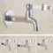 Polished Chrome Wall Mounted Garden Washing Machine Water Tap Faucet Brass Mop Pool Sink Faucet