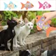 Cute Plush Fish Sound Cat Toy Plush/Catnip Simulation Cat Catnip Toy Bite Resistant Fish Shape Cat