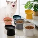 2022 Hot Cat Bowl High Foot Dog Bowl 45°Neck Protector Cat Pet Food Water Bowl Pet Feeding Cup Pet