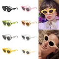 1Pc 2023 occhiali da sole Cat Eye a forma di fiore donna occhiali Vintage donna/uomo occhiali di