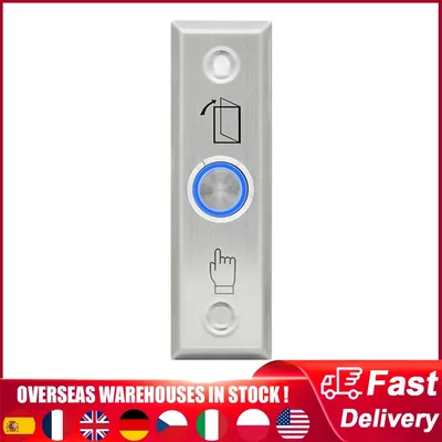 Stainless steel Exit Button Switch for Lock Door Access Control System Door Push Exit Door Release Button Alloy Switch