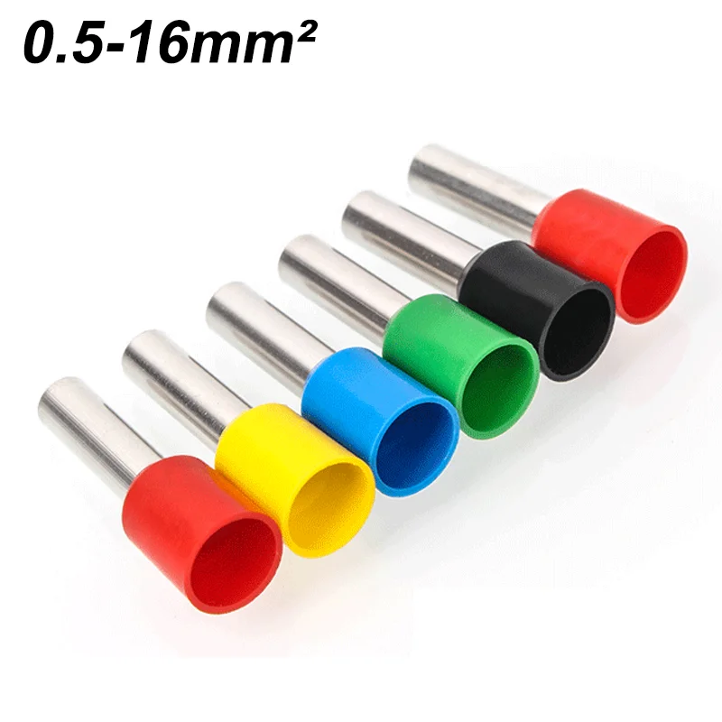 100/500/1000 Stück Drahtverbinder VE 0508 7508 1008 1508 2508 4012 6012 10-12 16-12 Isolierter Anschlussklemmen-Crimp kaltgepresst Image
