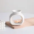 Brûleur d'encens de bougie en céramique d'intérieur lampe aromatique de bougie vintage