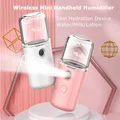 Mini humidificateur d'air portable sans fil pour femme atomiseur pulvérisateur vapeur visage