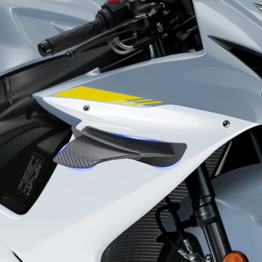 Motorrad Winglet ABS Kunststoff Flügel Spoiler für Suzuki GSXR600 GSXR GSXR 600 Zubehör K1 K2 K3 K4 K5 K6 K7 K8 K9 1998-2024 Image