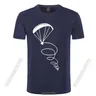 2022 neue Mode Männlichen T-Shirt Fallschirm Springen Paragliding Pilot Design Gedruckt T Shirt
