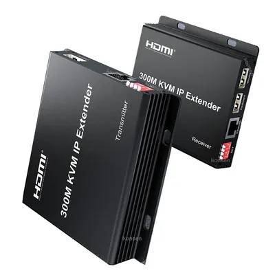 300M HDMI Extender über IP Rj45 Cat6 Ethernet-Kabel 1080P HDMI KVM Extender Muitlpoint Verbindung über Netzwerk-Switch für PC DVR TV Image