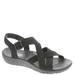 Skechers USA Reggae Cup-Clean Lines - Womens 9.5 Black Sandal Medium