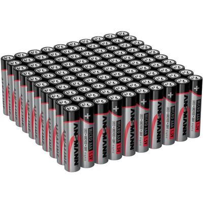 Batterien aaa 100 Stück, Alkaline Micro Batterie, für Lichterkette uvm. - Ansmann