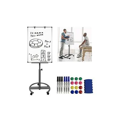 Yardin - Flipchart Magnetisch Whiteboard mit Ständer, Mobiles Whiteboards auf Rollen, Image
