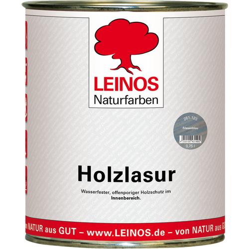 Leinos - 261 Holzlasur für Innen 123 Friesenblau 0,75 l