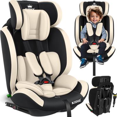 Kidiz - Autokindersitz Premium Kinderautositz Gruppe 1+2+3, 9-36 kg 5-Punkt-Sicherheitsgurt