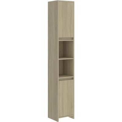 Badezimmerschrank Sonoma-Eiche 30x30x183,5 cm Holzwerkstoff Vidaxl