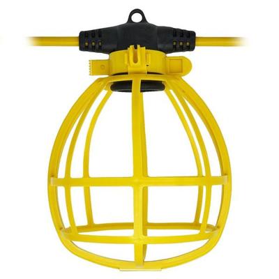 Sunlite 04224 - 50' 5 Light 120 volt 16 Gauge Yellow Outdoor String Light with Plastic Cage (EX50-16/2/SL 50' 5 Plastic Cage 16 Gauge String Light Yellow)