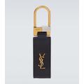 Ysl Leather Keychain