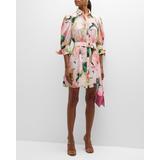 Merrylands Floral Belted Mini Shirtdress