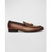 Spirro Woven Leather Tassel Loafers