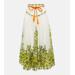 Wallis Floral Linen Midi Skirt